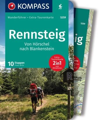 KOMPASS Wanderführer Rennsteig, 10 Etappen Kompass