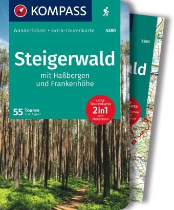 KOMPASS Wanderführer Steigerwald mit Haßbergen und Frankenhöhe, 55 Touren Kompass