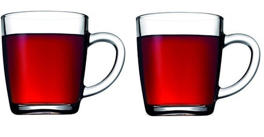 Komplet 2 szt szklanek z uchem kawa herbata 340 ml Inny producent