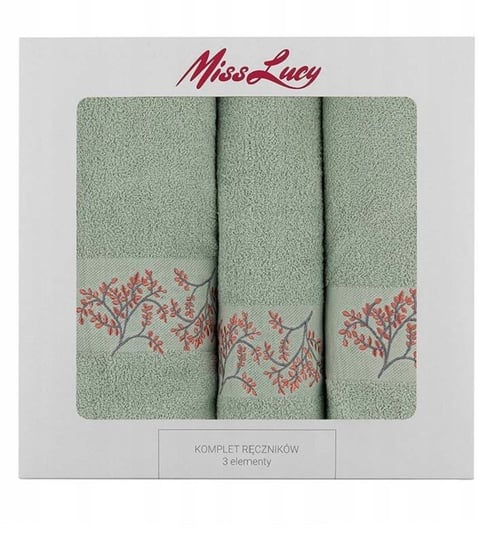Komplet 3 ręczników Japon Green Miss Lucy Miss Lucy