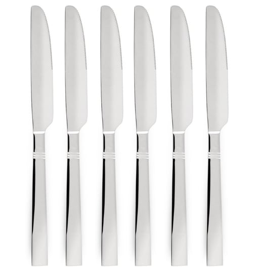 Komplet 6 noży stołowych obiadowych Milano Kulig