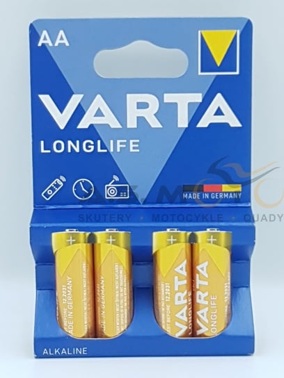 Komplet Baterii Varta Longlife Aa 4 Sztuki Varta