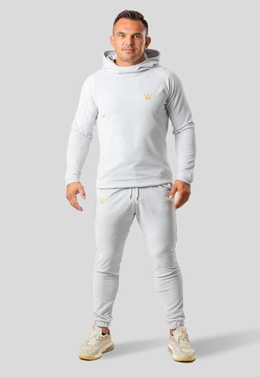 Komplet Bluza i Spodnie Welurowe Kolor Jasno Szary XL TRES AMIGOS
