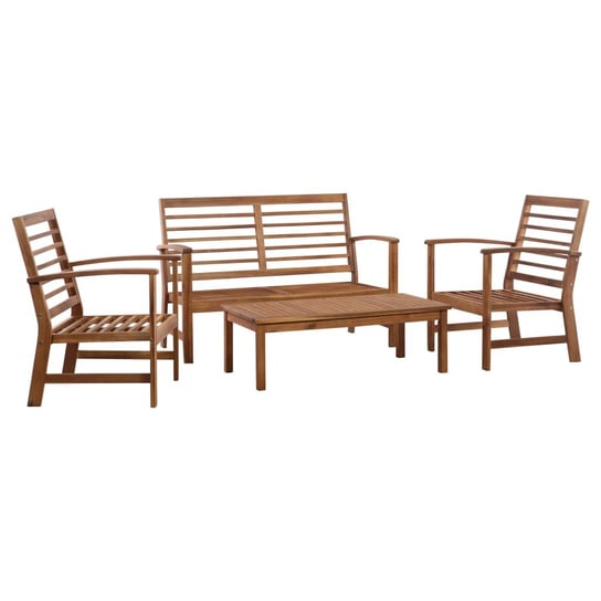 Komplet drewnianych mebli ogrodowych: stół, ławka, Inna marka