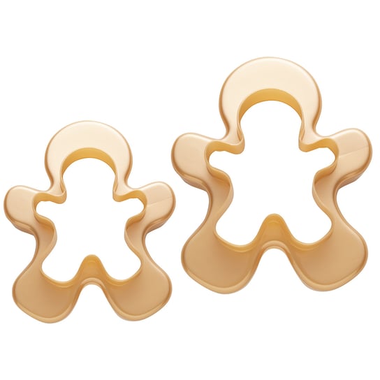 Komplet dwustronnych wykrawaczy do ciastek Florina Pastelove Cookie Man złoty 2 sztuki Florina