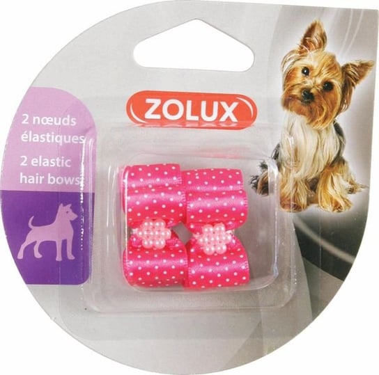 Komplet kokardek dla psa ZOLUX, różowy, 2 szt. Zolux