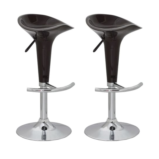 Komplet krzeseł barowych PERVOI, brązowe, 38x36x66-87 cm, 2 szt. vidaXL