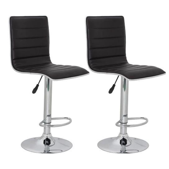 Komplet krzeseł barowych VIDAXL, brązowe, 41x47,5x95-116 cm, 2 szt. vidaXL