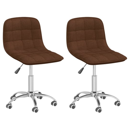Komplet krzeseł stołowych, brązowe, chromowana sta / AAALOE Inna marka