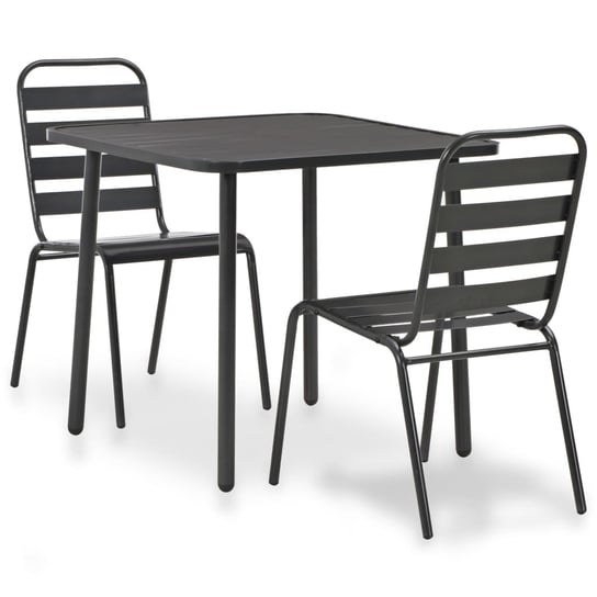 Komplet mebli bistro - stół + 2 krzesła, ciemnosza Zakito Europe