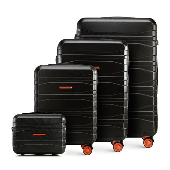 Komplet nowoczesnych walizek z polikarbonu 56-3P-70K-10 WITTCHEN
