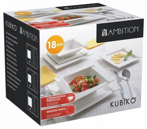 Komplet obiadowy Kubiko 18-elementowy AMBITION Ambition