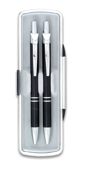 Komplet Penmate B+M Lux, długopis, ołówek automatyczny, Czarny Penmate