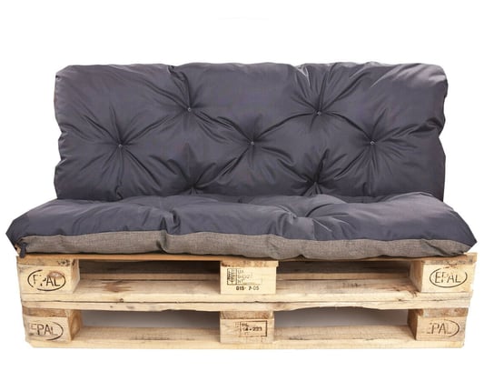 Komplet poduszek na palety , siedzisko 120 x 50 i opacie 120x40 cm, Poduszki ogrodowe na palety, Ciemnoniebieska Setgarden