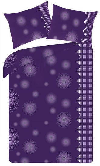 Komplet pościeli bawełnianej HALANTEX H-9003BL Purple, 160x200 cm, 3 elementy Halantex