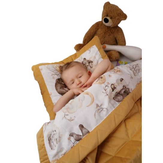 Komplet pościeli Mustard Bears Dreams 140x180 cm Kinder Hop