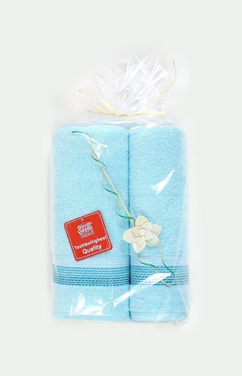 Komplet ręczników GRENO Ombre, upominek, aqua, 50+70 Faro