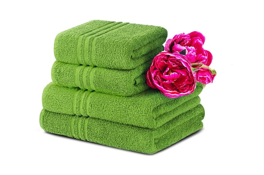 Komplet ręczników średnich KONSIMO Mantel, zielony, 70x130, 50x90 cm, 4 szt. Konsimo