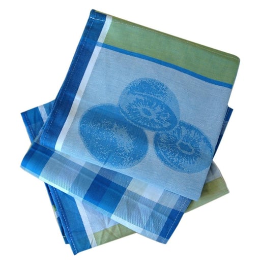 Komplet ścierek kuchennych 3szt 50x70 żakardowe niebieskie bawełniane wz 02 5934 Faro