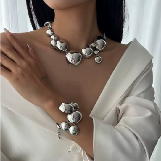 Komplet Silver Power Luxury Statement Set Inna marka