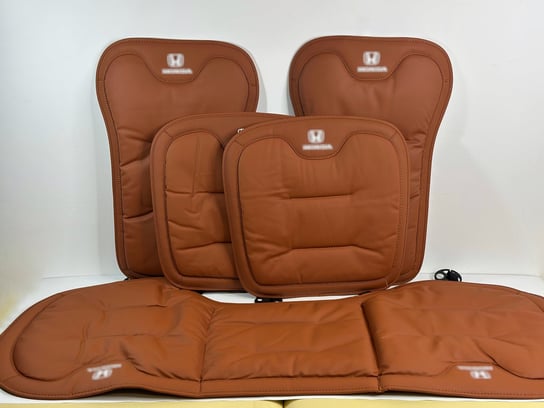 KOMPLET UNIWERSALNY DO HONDA mat ochronnych NOWY DESIGN pokrowce jasny brąz Honda