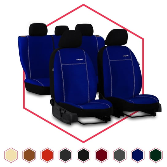 Komplet uniwersalnych pokrowców samochodowych Comfort niebieskie Pok-ter