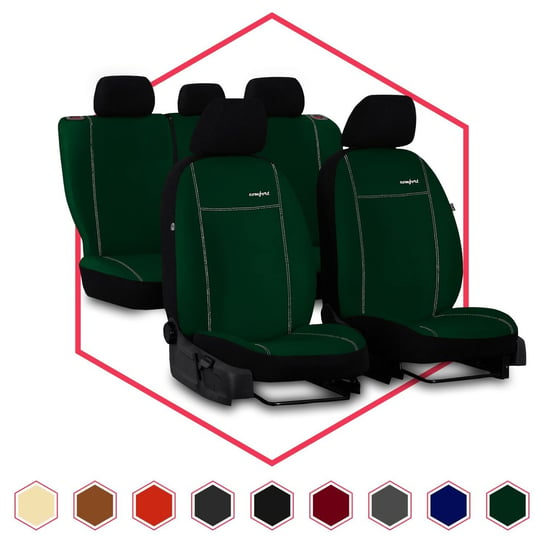 Komplet uniwersalnych pokrowców samochodowych Comfort zielone Pok-ter
