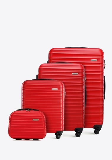 Komplet walizek z ABS-u z żebrowaniem WITTCHEN