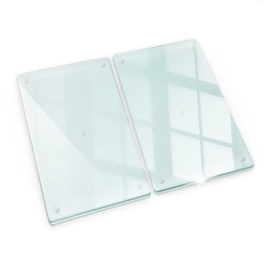 Komplet Wytrzymałych Szklanych Osłonek Kuchennych 2x 30x52 cm Coloray