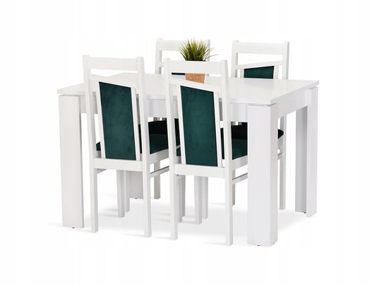 Komplet zestaw ANETA stół 120/80 + 4 krzesła biały Inny producent