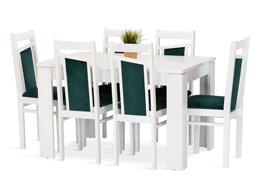 Komplet zestaw ANETA stół 120/80 + 6 krzeseł biały Inny producent