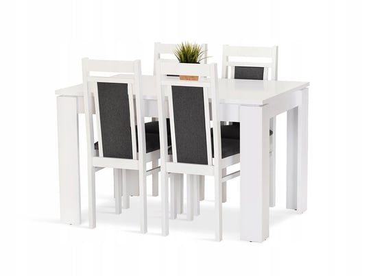 Komplet zestaw ASIA stół 120/80 + 4 krzesła biały Inny producent