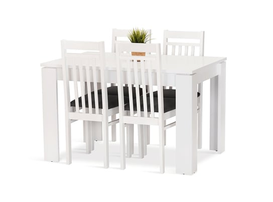 Komplet zestaw DOROTA stół 120 + 4 krzesła biały Inny producent