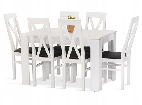 Komplet Zestaw Wanda Stół 120 +6 Krzeseł Biały Inny producent
