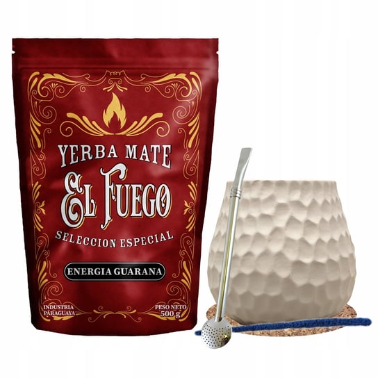 Kompletny zestaw PREMIUM Yerba Mate El Fuego 0,5kg El Fuego