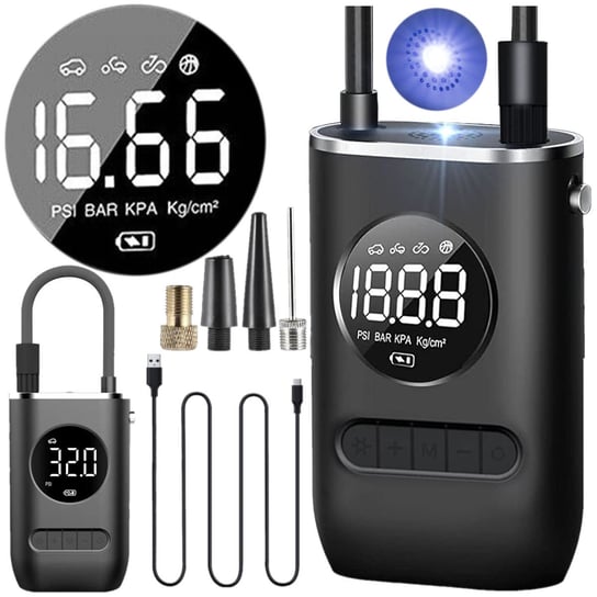 KOMPRESOR POMPKA DO AUTA ROWERU Z WYŚWIETLACZEM 10.3BAR R108 Stator