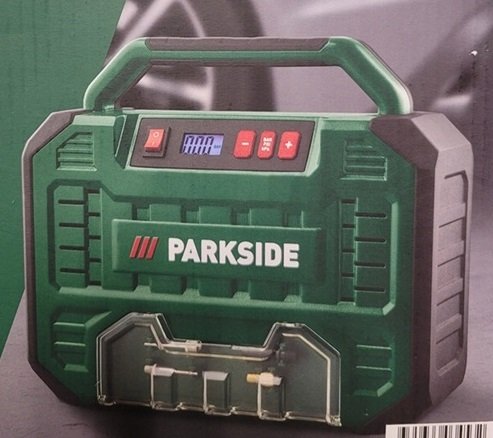 Kompresor przenośny z cyfrowym wyświetlaczem 12 V/230 V PARKSIDE PMK 150 A1 Parkside