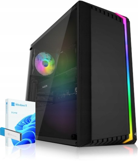 KOMPUTER GAMINGOWY DO GIER ATOM X9 / RYZEN 5 / RTX 3060 12GB / 64GB / WiFi Actina