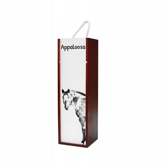 Koń Appaloosa Pudełko na wino z grafiką zdjęciem Inna marka
