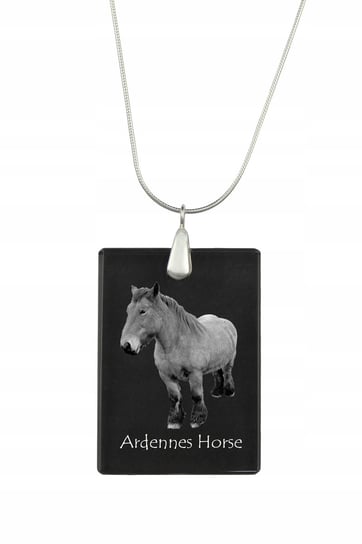 Koń ardeński Kryształowy naszyjnik z koniem grawer Inna marka
