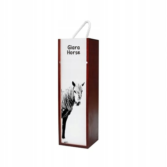 Koń Giara Pudełko na wino z grafiką zdjęciem Inna marka