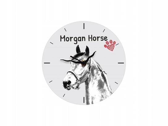 Koń Morgan Stojący zegar z grafiką, MDF Inna marka