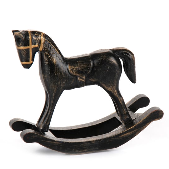 Koń Na Biegunach, Golden Glamour, Stojący, Czarny Empik