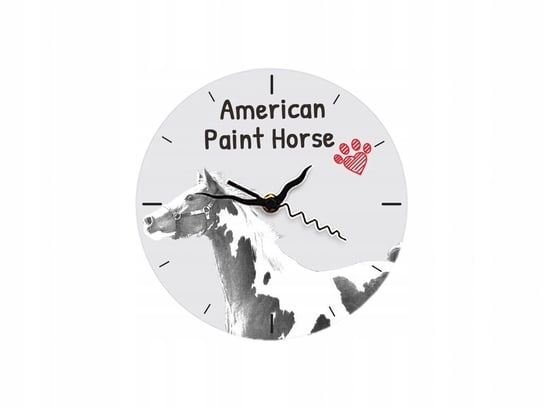 Koń Paint Horse Stojący zegar z grafiką, MDF Inna marka