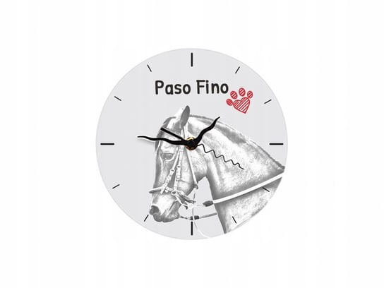 Koń Paso Fino Stojący zegar z grafiką, MDF Inna marka
