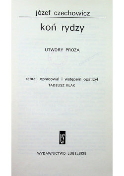 Koń rydzy 