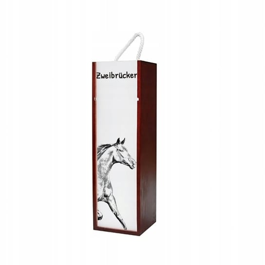 Koń Zweibrucker Pudełko na wino z grafiką zdjęciem Inna marka