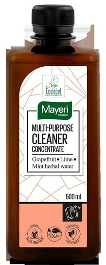 Koncentrat czyszczący uniwersalny z wodą miętową 500ml grejpfruit limonka wegański Mayeri Organic Mayeri