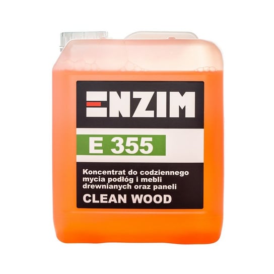Koncentrat do codziennego mycia podłóg i mebli drewnianych oraz paneli ENZIM E 355 Clean Wood, 5 l Enzim
