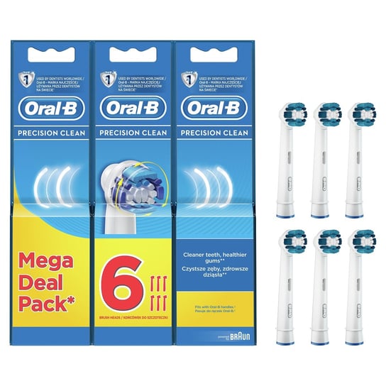 Końcówka do szczoteczek ORAL-B Precision Clean EB20-4+2, 6 szt Oral-B
